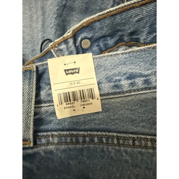 Levi's Premium Women 501 '90s Straight Leg Mid Rise Jeans 31x30  Blue  NWT - Picture 5 of 11